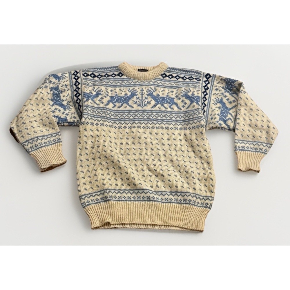 DALE OF NORWAY Multi Fair Isle Crew Sweater Youth Size 12 Womens S